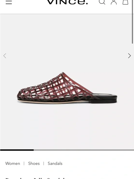 Dark Brown Woven Slide Mules - Picture 4 of 4